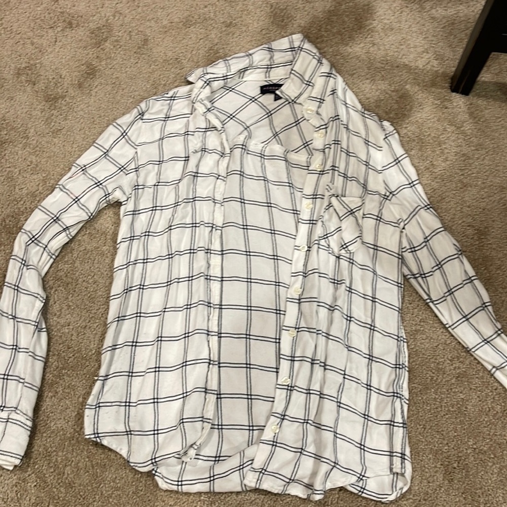 White Aeropostale Flannel